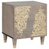 vidaXL Mesa de cabeceira com porta Cinzeto 40 x 33 x 46 cm