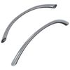 vidaXL Cabo 2 unid. Prateado 107 x 3.6 x 23 mm A&ccedil;o inoxid&aacute;vel