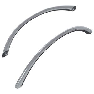vidaXL Cabo 2 unid. Prateado 107 x 3.6 x 23 mm A&ccedil;o inoxid&aacute;vel