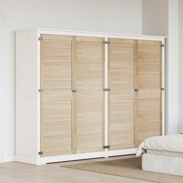 vidaXL Porta de Arm&aacute;rio com porta 4 pcs Natural 140.5 x 2 x 59.5 cm