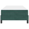 vidaXL Cama Box com colch&atilde;o Verde Escuro 100 x 200 cm tecido