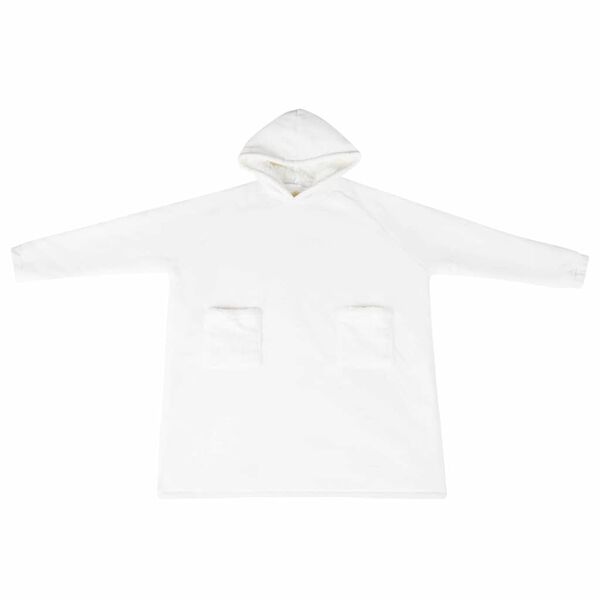 vidaXL Sweatshirt manta Branco s Fleece e Flanela
