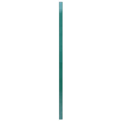vidaXL Painel vedação c/ postes ferro revestido a pó 6x1,2 m verde