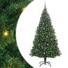 vidaXL &Aacute;rvore de Natal Artificial Verde 210 cm PVC, A&ccedil;o e Pl&aacute;stico