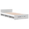 vidaXL Estrutura cama c/ gaveta 90x190 cm derivados de madeira branco