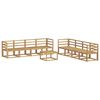 vidaXL Conjunto de Sof&aacute;s para Exterior 9 pcs Branco 59 x 59 x 37 cm