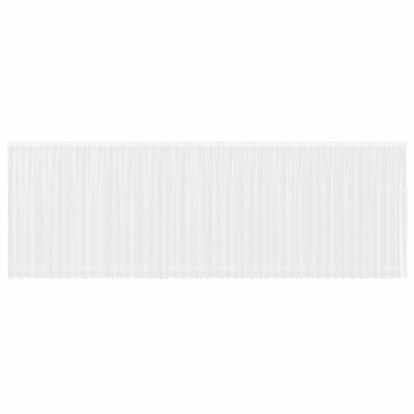 vidaXL Cortina de Renda com cortinas Branco 240 x 1200 cm Poli&eacute;ster
