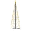vidaXL &Aacute;rvore de Natal em forma de cone, branco quente, 1400 LEDs, 160x500 cm