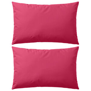 vidaXL Almofadas para exterior 2 pcs 60x40 cm rosa