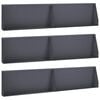 vidaXL Muro de Conten&ccedil;&atilde;o 6 unid. 100 x 12 x 30 cm A&ccedil;o Antracite