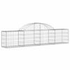 vidaXL Cestos gabião arqueados 20pcs 200x30x40/60 cm ferro galvanizado