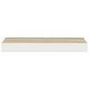 vidaXL Prateleiras de parede 4 pcs 50x23x3,8 cm MDF carvalho e branco