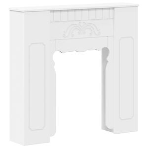 vidaXL Moldura de Lareira Branco 93 x 20 x 89 cm Derivados de Madeira