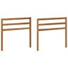 vidaXL Apoio de Bra&ccedil;o 2 pcs Natural 79 x 4 x 73 cm
