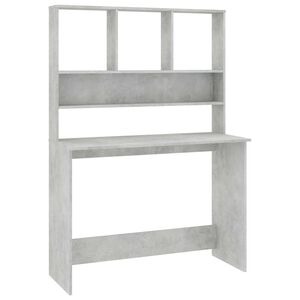 vidaXL Secret&aacute;ria c/ prateleiras 110x45x157cm contrap. cinzento cimento