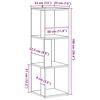 vidaXL Armário de canto 33x33x100 cm deriv. madeira carvalho artisiano