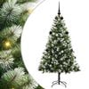 vidaXL &Aacute;rvore de Natal Artifical com Neve Flock 150 LED Branco quente
