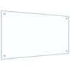 vidaXL Painel de cozinha 2 pcs Transparente 90 x 50 cm vidro temperado