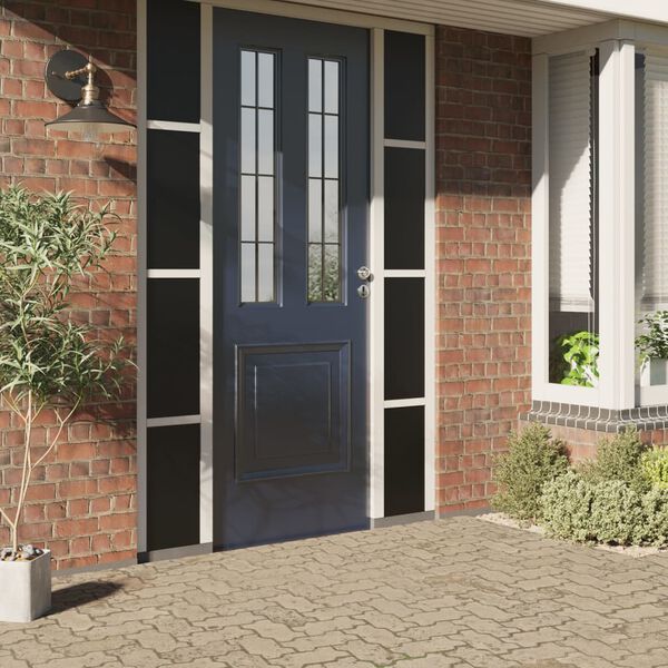 vidaXL Pel&iacute;cula para janela est&aacute;tica 90x1000 cm PVC preto fosco