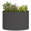 vidaXL Vaso de Jardim Preto 30 x 30 x 20 cm Aço