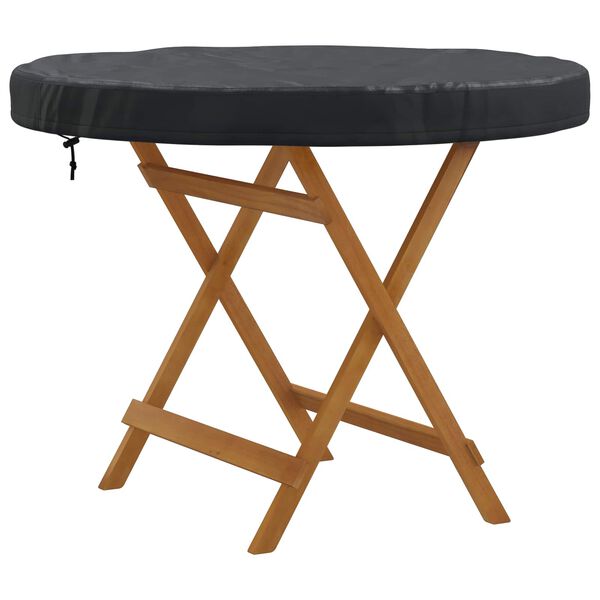 vidaXL Capa para Mesa Externa Preto 92 x 92 x 10 cm Tecido Oxford 600D