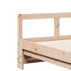 vidaXL Sof&aacute;-cama com gavet&atilde;o e colch&otilde;es 80x200 cm pinho maci&ccedil;o