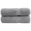 vidaXL Toalhas de banho premium SOLUND 2pcs 100x150cm 600gsm cinzento