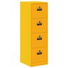 vidaXL Arm&aacute;rio de Arquivo 2 pcs Amarelo Mostarda 44 x 50 x 106.5 cm