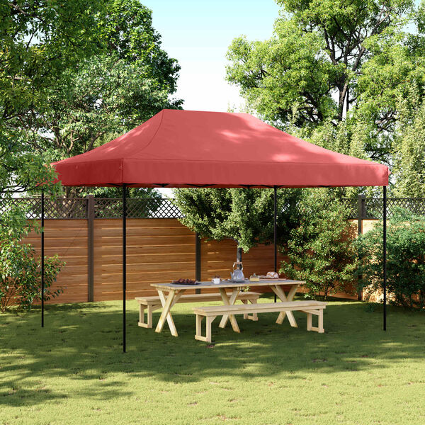vidaXL Tenda de Festa Borgonha 279 x 410 x 315 cm Tecido Oxford