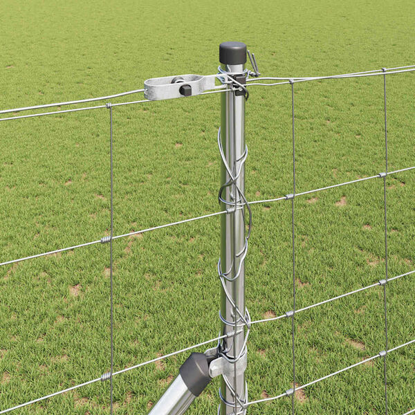 vidaXL Poste de Cerca Galvanizado 50 x 1,4 m A&ccedil;o