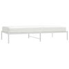 vidaXL Estrutura de cama 100x200 cm metal branco