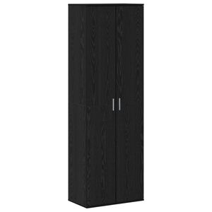vidaXL Highboard Carvalho preto 60 x 35 x 180 cm Madeira processada