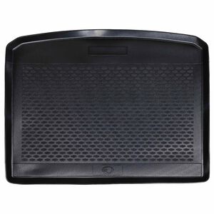 vidaXL Tapete de Porta-Malas Preto Borracha