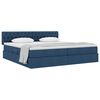 vidaXL Cama com arruma&ccedil;&atilde;o e colch&atilde;o com colch&atilde;o Azul 200 x 200 cm