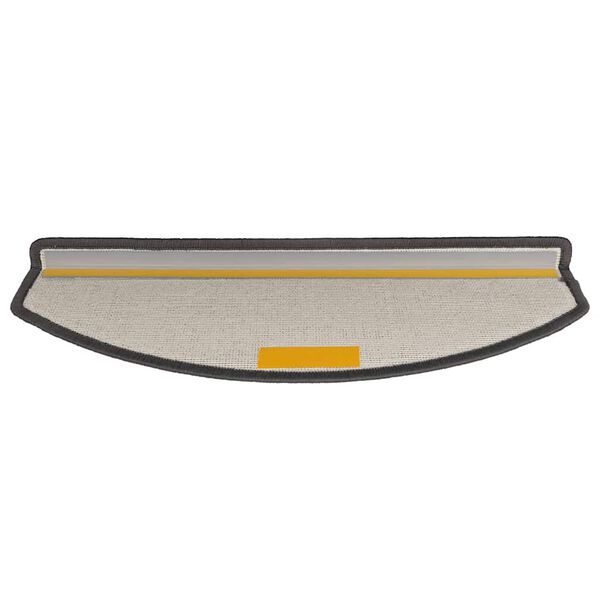 vidaXL Tapetes de escada 30 pe&ccedil;as 65x24x4 cm cinza escuro semicircular grande