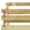 vidaXL Caixa de compostagem ripada 100x100x80 cm pinho impregnado