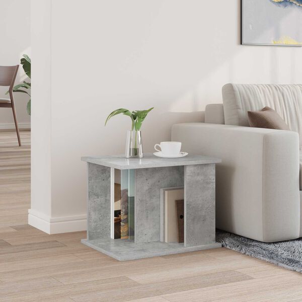 vidaXL Estante de Revistas Cinza Concreto 35 x 35 x 45 cm
