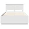 vidaXL Estrutura da Cama Branco 135 x 190 cm Derivados de Madeira