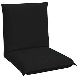 vidaXL Cadeira de ch&atilde;o ajust&aacute;vel Preto Tecido