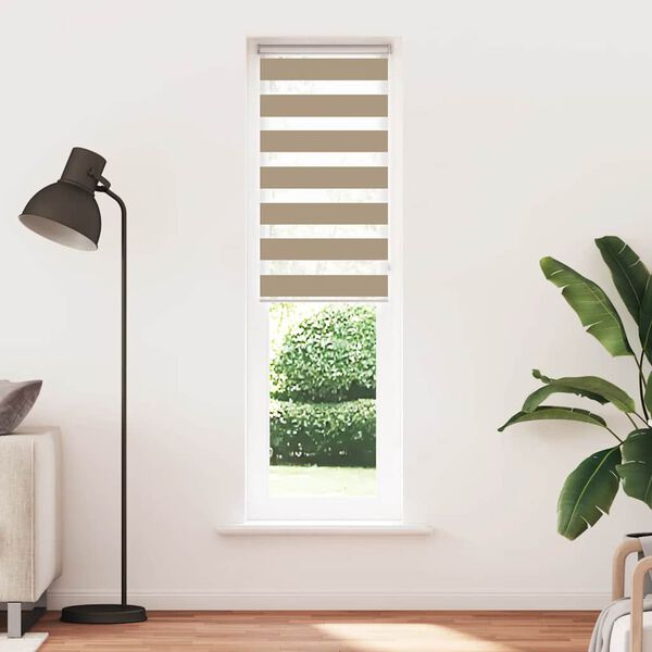 vidaXL Cortina de zebra 60x230 cm largura do tecido 55,9 cm poli&eacute;ster