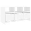 vidaXL M&oacute;vel de TV 102x37,5x52,5 cm contraplacado branco brilhante