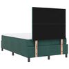 vidaXL Cama Box Spring LED Verde Escuro 120 x 190 cm tecido