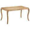 vidaXL Mesa de jantar 135x75x76 cm madeira de mangueira maci&ccedil;a