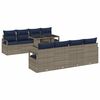 vidaXL Conjunto de Sof&aacute; de Jardim 9 unid. 6-N&uacute;mero de lugares