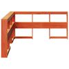 vidaXL Estante cabeceira forma de L 150 cm pinho maci&ccedil;o castanho-mel