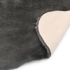 vidaXL Tapete em pele de coelho artificial 65x95 cm cinzento-escuro
