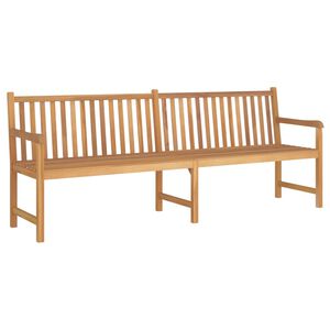 vidaXL Banco de jardim 228 cm madeira de teca maci&ccedil;a
