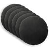 vidaXL Almofada com travesseiro HEERLEN 6 unid. Preto Veludo