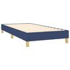 vidaXL Cama box spring c/ colch&atilde;o e LED 90x190 cm tecido azul