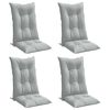 vidaXL Almofad&otilde;es para cadeiras altas 4 pcs mesclado tecido